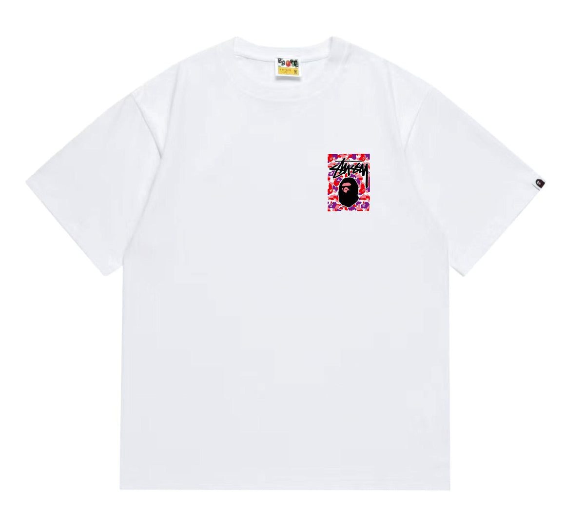BAPE Warm Camo Black Ape Graphic T-Shirt — front