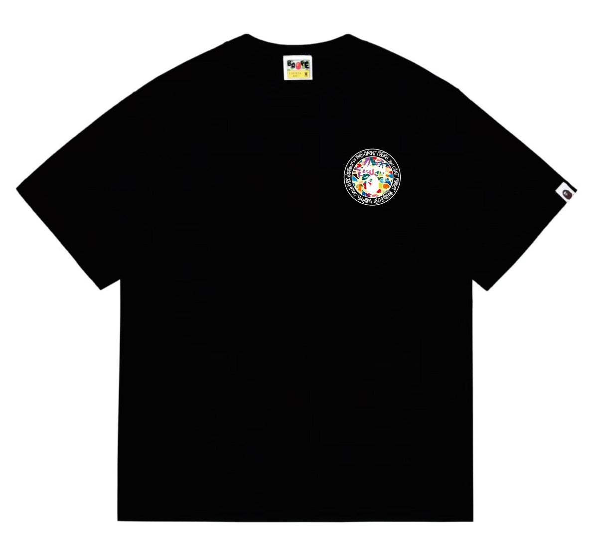 BAPE Circular Wordmark Graphic T-Shirt — front