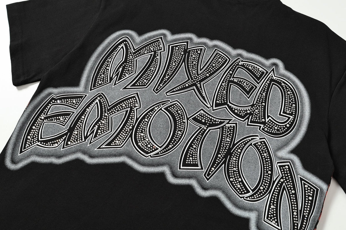 MIXED EMOTION Heat-Pressed Graphic T-Shirt — detail