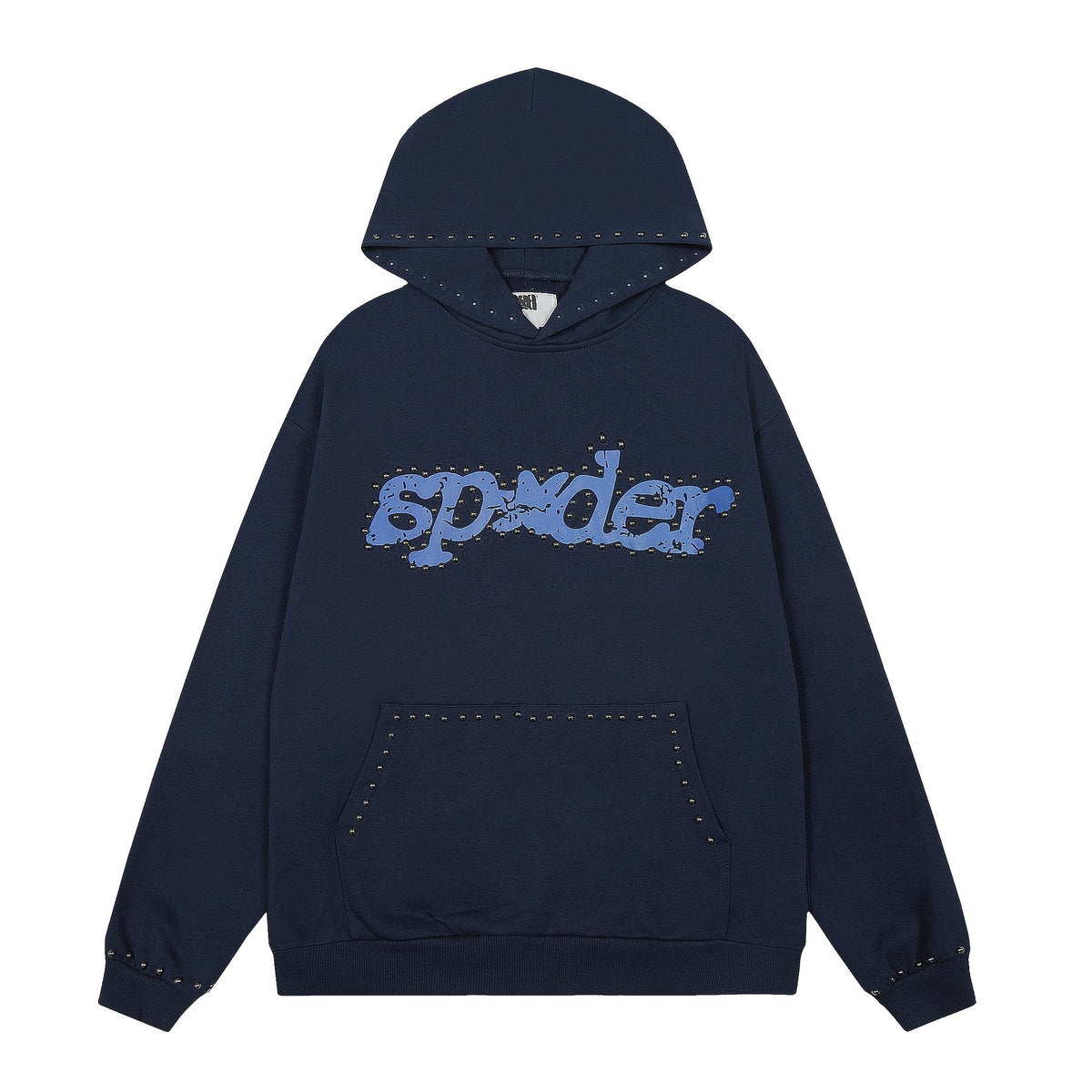 Sp5der Navy Studded Graphic Matching Set — front