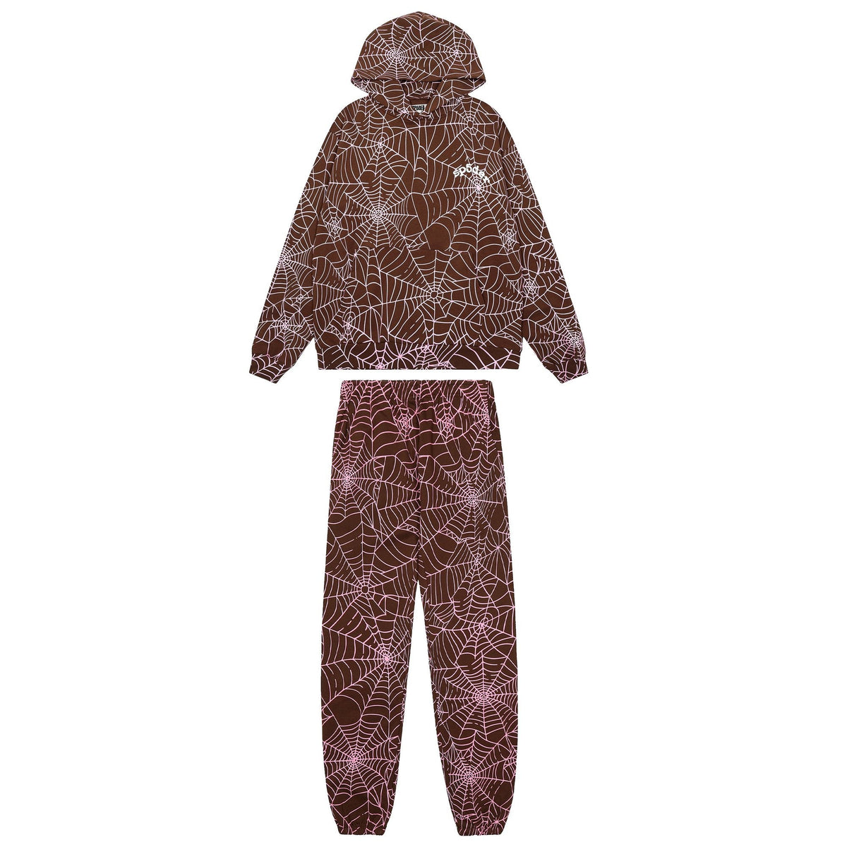 Sp5der Spider-Web Hoodie & Jogger Matching Set — hero