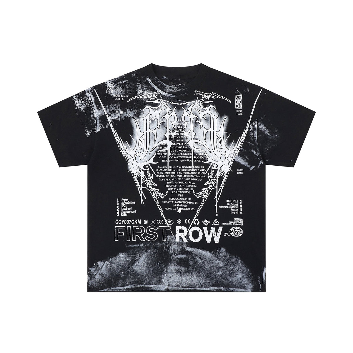 FIRST ROW Y2K Tribal Crop T-Shirt — hero