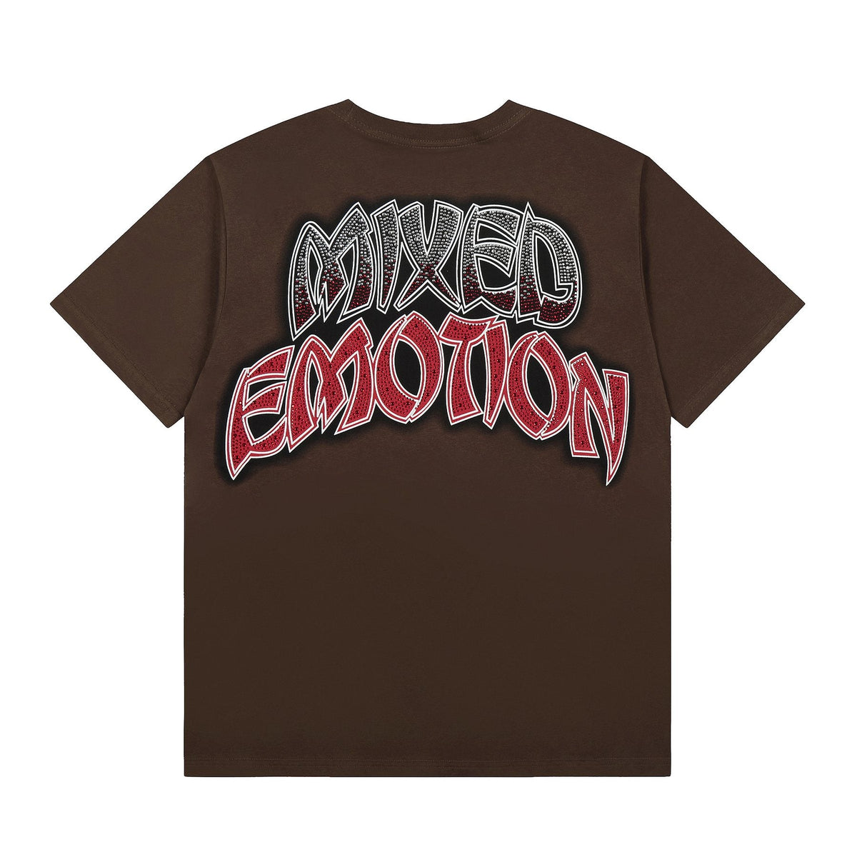 MIXED EMOTION Front-and-Back Graphic Short-Sleeve T-Shirt — back