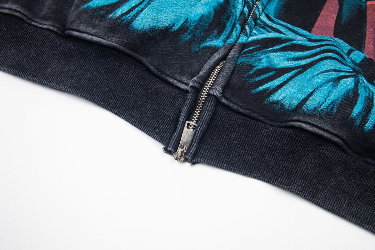 Godspeed Out of Many One All-Over Print Zip Hoodie — detail