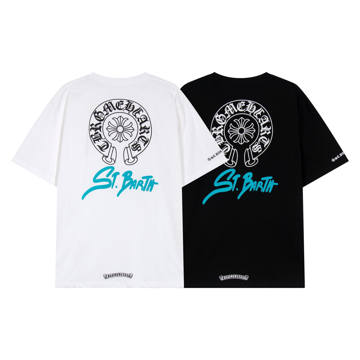 Chrome Hearts Horseshoe Floral Graphic T-Shirt — context