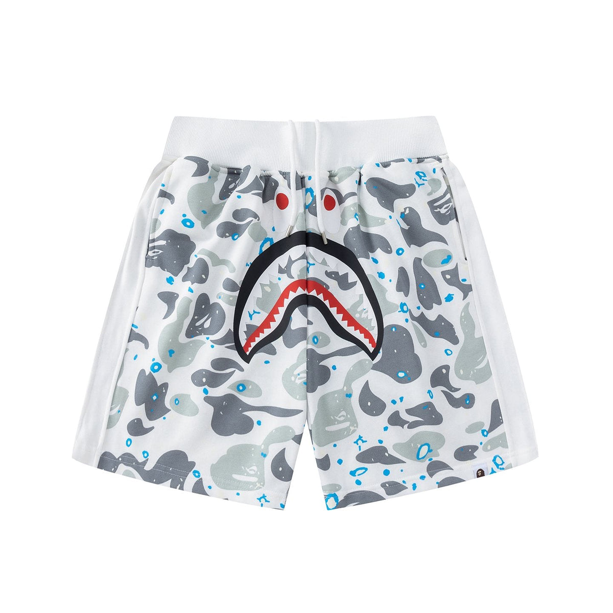 BAPE Camo Shark Graphic Shorts — hero