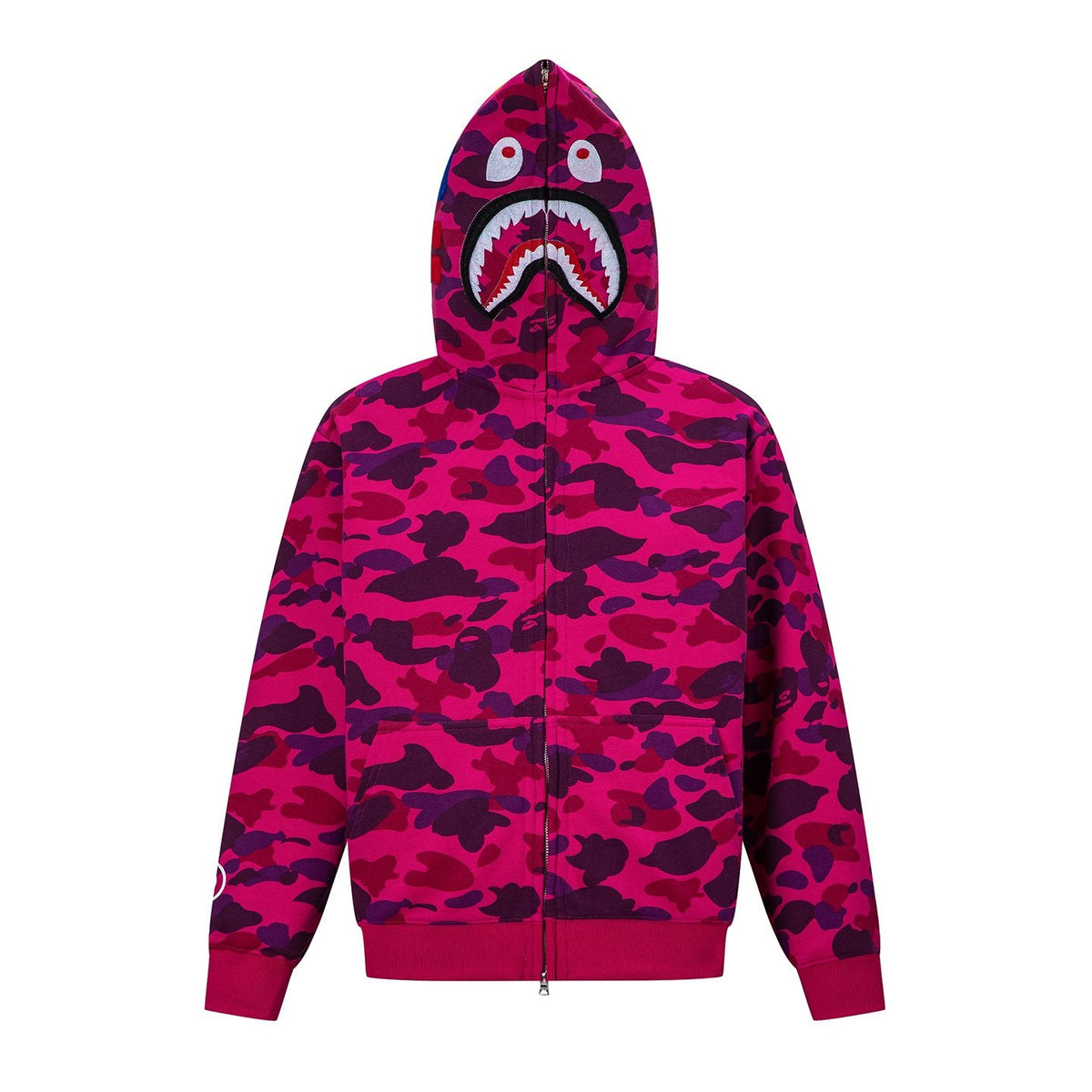 BAPE Shark Camo Full-Zip Hoodie — front