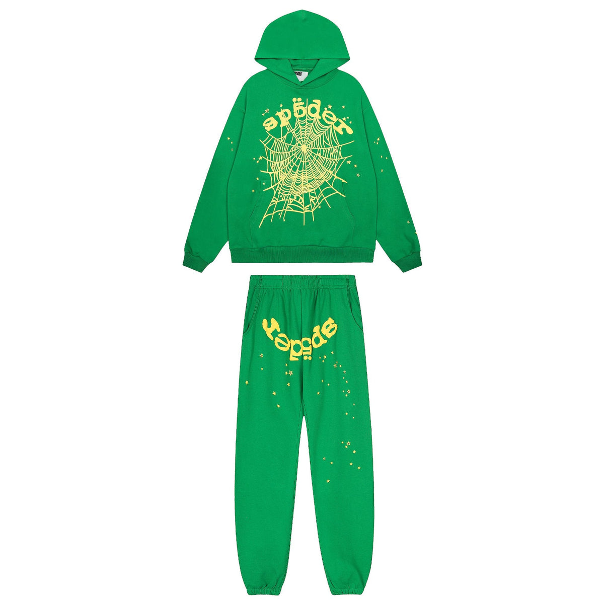 Sp5der Spiderweb Graphic Hoodie & Sweatpants Set — hero