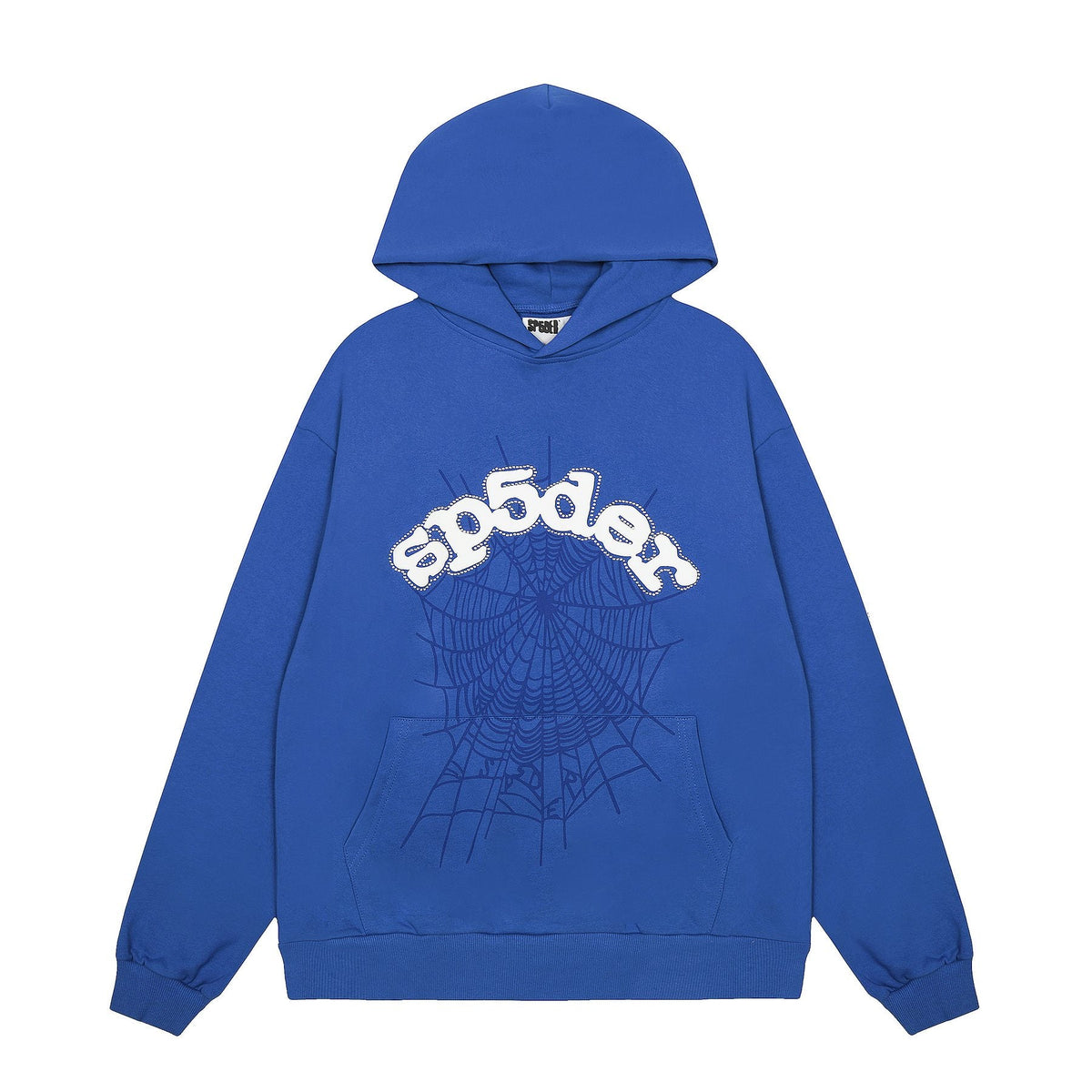 Sp5der Spiderweb Graphic Pullover Hoodie — front