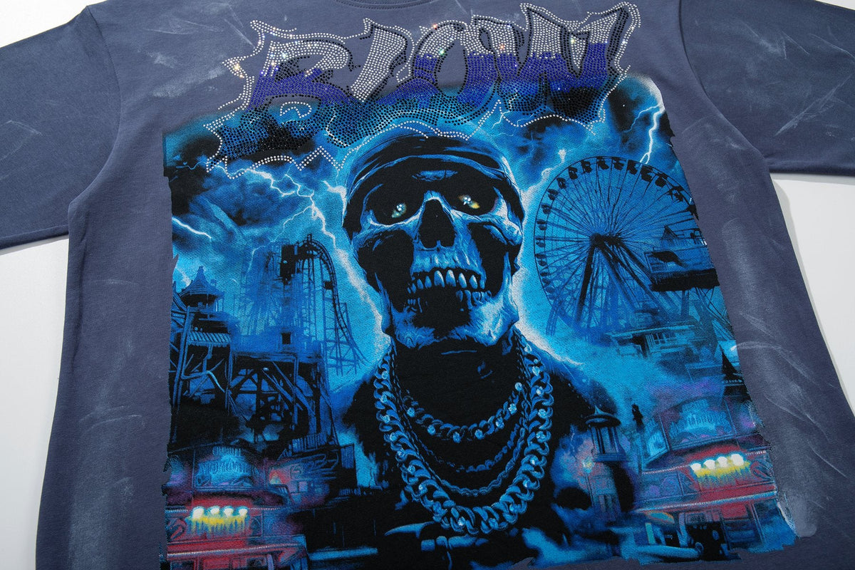 BKYS Revival Sins Away Skull Graphic T-Shirt — detail