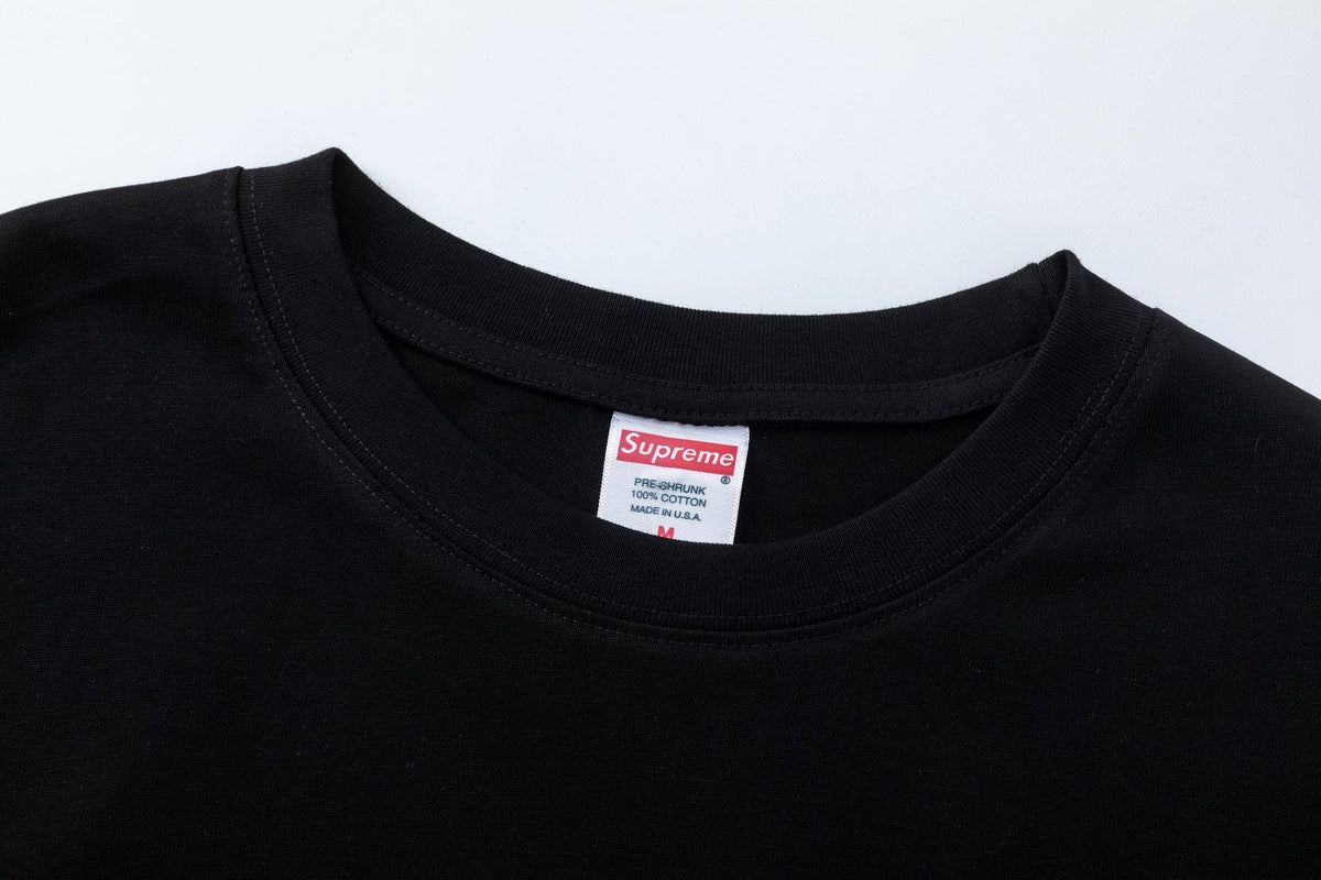 Supreme World Famous Arrow Graphic T-Shirt — neck_label